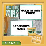 Hole In One Insurance Target Hole Sign